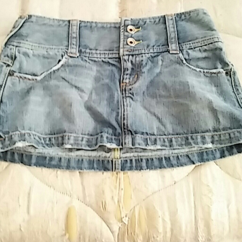 Denim jean skirt